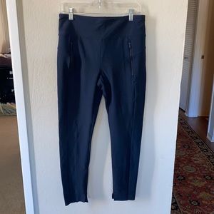 Athleta full length navy blue leggings